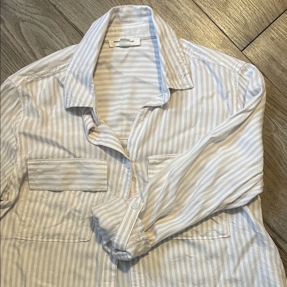 Striped Button-Up Shirt - Picture 3 of 8